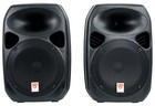 Rockville Rpg122k 12  Portable Pa System 2 Powered Speakers Bluetooth mic stands