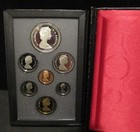 1988 Canada Double Dollar Iron Workers 7 Coin Proof Set - Original Box paperwork
