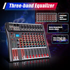 8 Channel Mixing Console Audio Mixer Digtal Bluetooth Usb Dj Sound