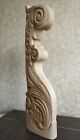 Carved Baluster Statue Newel Post Wooden Stairs Oak Decor  Decorative Element 