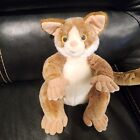 Animal Alley Bush Baby Brown Cream Soft Fur 10in Plush Long Tail Gold Eyes 2000