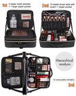 Makeup Case Large Makeup Bag Professional Train Case 16 5 Inches Travel Cosme   