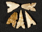 Lot Of Five  Ancient Tidikelt Arrowhead S Gem Points Or Bird Points 2 12