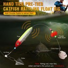 6pcs Pre-tied Catfish Rattle Float Rig With Rattling Bells   6 0 8 0 Circle Hook