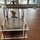 Old And Vintage Bird In Cage Music Box-very Very Rare