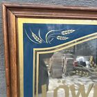 Vintage Lowenbrau Beer Mirror On Draft Bar Sign Wood Framed 32-3 4  X 20-3 4 