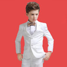 Formal Boys Suit Wedding Children Party Blazers Pants Outfit Kids Tuxedos Set