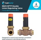 Cash Acme 1-1 4 Inch Eb25 Double Union Pressure Regulating In   Bronze 