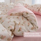 Floral Duvet Cover Set Twin Size pink Floral Flowers Bedding Duvet Cover With   