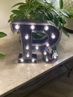 Vintage Light Up Marquee Letters With Lights Illuminated Industrial Style B A R