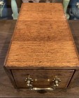 Antique Tiger Oak  Card Catalog Index File Cabinet Single Drawer Dovetail