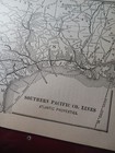  1898 Antique Railroad Map Southern Pacific Company Lines Atlantic Routes Texas