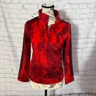 Adidas Boys M10 12 Red Camo Zip Up Track Jacket Regular Fit 3 Stripe Logo