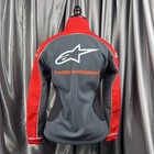 Alpinestars Women   s Racing Development Livery Jacket Softshell Moto Gray red