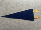 Vintage 1960 s  University Of Michigan Felt Pennant Flag Wolverines 33  X 11   