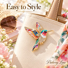 Colorful Hummingbird Brooch Pin Rhinestone Enamel Bird Jewelry Gift For Women