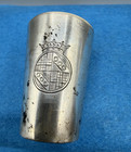 800 Silver Cup Engraved Crest Topped With A Crown Marked Eichert 25g 1 9 