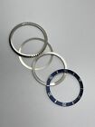 Bezel Set   Dark Blue Insert   Patina   Fits 5512 5513 1680 94110 94010