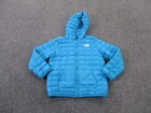 North Face Jacket Boys 6 Blue Puffer Coat Quilted Hiking Outdoors Thermoball