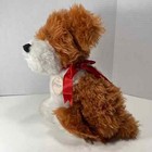 Vtg Princess Soft Toys Puppy Dog Plush Baby Bow Fluffy Stuffed Animal