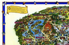 Disneyland Park 50th Anniversary Map Print Poster 13x19 Non Glossy
