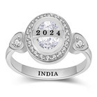 High School Class 2026 Personalized Ring Custom University Farwell Gift For Her