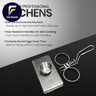 Stainless Steel Egg Rings - Commercial-grade Even Cooking Heat-resistant Handl