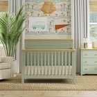 Baby Crib 4-in-1 Convertible Light Sage Honey Davinci Shea M27201lshy