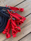 Dozen Tie Down Gamefowl Cords Rubber Flexicord Nylon Leg Hitch - Select Length