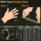 Cuid Gen2 Rewritable Uid Stainless Steel Ring Inlays Black Wood Grain