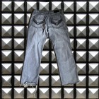 Old Skool Men   s Gray Denim Straight Jeans Solid