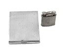 Vintage 40s-50s - Evans - Cigarette Case And Lighter - Art Deco -  1