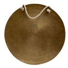 18 Inches Tibetan Buddha Carved Gong  Sound Healing  Chakra Balancing  Yoga Gong