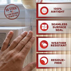 Transparent Window Weather Sealing Tape 2 Inch X 30 Yards Clear Draft Seal
