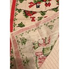 Vintage Parisian All Pure Linen Kitchen Tea Towel Christmas Noel Victorian New