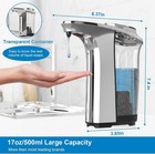 Automatic Touchless Soap Dispenser 500ml Infrared Sensor Waterproof Countertop
