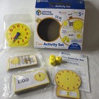 Learning Resources Time Activity Set - 41 Pieces  Age 5 clock Teaching Time New 