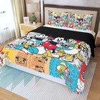 Disney Cartoon Print Duvet Cover Set 3pcs Single-sided Duvet Cover   Pillowcases