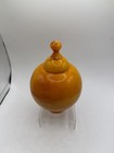 Vintage Butterscotch Bakelite     Empoli Style Apothecary Jar With Lid Rare