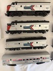Vintage Ho Scale Amtrak Train Lot Atlas C nw Locomotives Cars Mrc