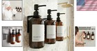 Chic 3-pack Shower Soap Dispensers - Drill-free Installation   Refillable