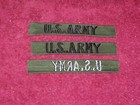 3 - Vietnam Era Embroidered Od Us Army Id Tapes   Patchs