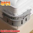 4pcs Bed Sheet Holders Straps Fitted  Bed Sheet Clips Fasteners For Corner 