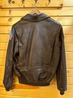 Military Style Leather Bomber Jacket