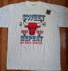 Vtg Chicago Bulls 1992 Nba Champions Shirt Xl Sweet Repeat Caribbean Dreams Nwot
