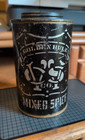 Antique Golden Rule Mixed Spice Tin Black Silver Lettering- Pound Size-empty