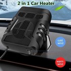 Car Auto Electric Heater 2-in-1 Heating Cooling Fan Defroster Demister 120w 12v