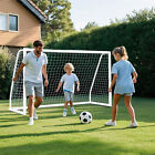 Soccer Goal 8  X 5  Portable Soccer Net For Backyard With Pvc Frame   Bag White