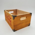 Wooden Coca Cola Box  Small Original Licensed Product With Metal Accents