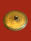 Lion Tamer Antique Sporting Button Brass Medium 1   1 8    Rococo Border